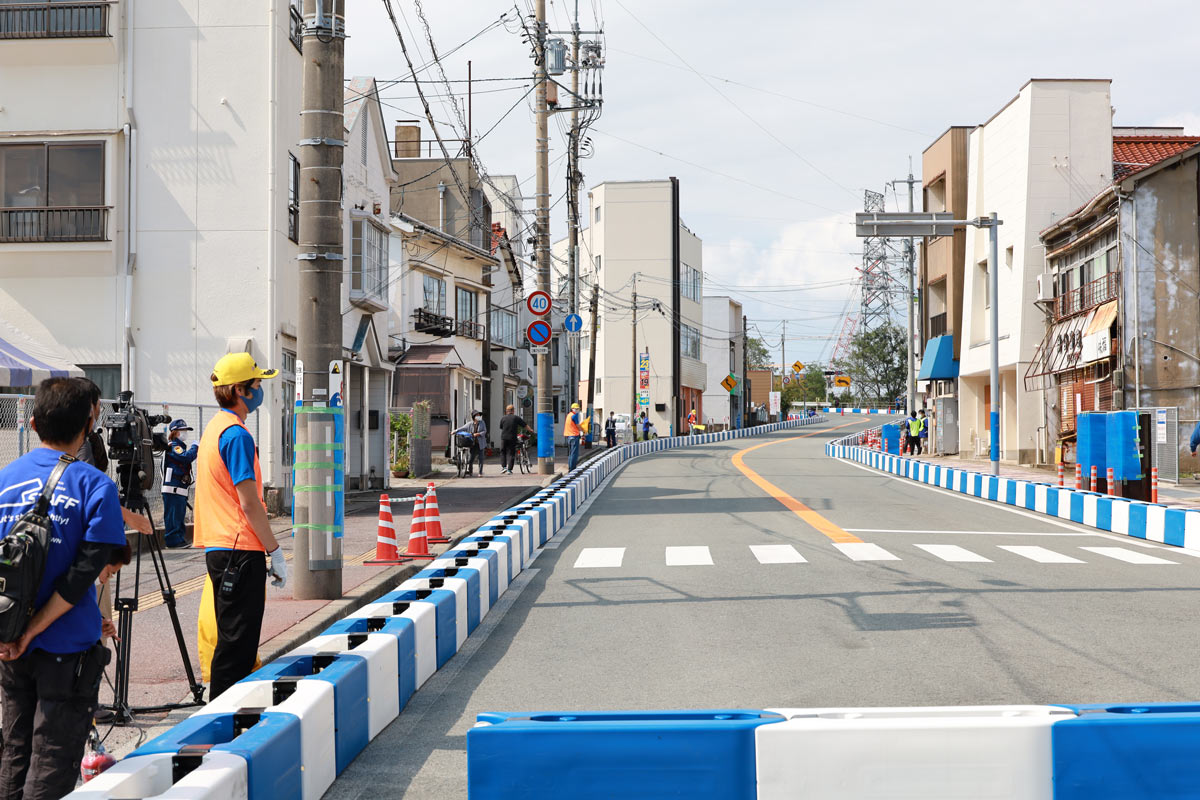 写真：A1市街地グランプリGOTSU2020の江津市街地コース